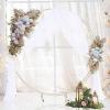 MISNODE Artificial Wedding Arch Flowers Kit Pack of 3, 2pcs Artificial Floral Swag Arrangement and Draping Fabric with Bandages, Arch Decorations for Wedding Arbor Backdrop(Autumn) view 3