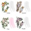 MISNODE Artificial Wedding Arch Flowers Kit Pack of 3, 2pcs Artificial Floral Swag Arrangement and Draping Fabric with Bandages, Arch Decorations for Wedding Arbor Backdrop(Autumn) view 4