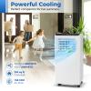 DORTALA 8000 BTU Portable Air Conditioner, 3 in 1 Floor Standing AC Unit with Fan & Dehumidifier, Quiet AC Unit with 24H Timer, Remote Control & Installation Kit for Rooms up to 250 Sq.Ft view 2
