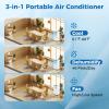 DORTALA 8000 BTU Portable Air Conditioner, 3 in 1 Floor Standing AC Unit with Fan & Dehumidifier, Quiet AC Unit with 24H Timer, Remote Control & Installation Kit for Rooms up to 250 Sq.Ft view 3