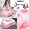 YySXIQ Summer Cooler Quilt, Double Sided Cold Effect Air Conditioning Quilt, Striped Plaid Quilt Lightweight Comforter Summer Quilt, Machine Washable & Easy to Care (Color : D, Size : 200x230cm) view 2