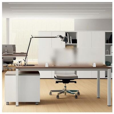 Frosted Acrylic Desk Mounted Privacy Panel, Clamp-on Screen Partitions/Divider for Home & Office, Privacy Shields for Student Desks, Reduce Noise and Visual Distractions ( Color : Clear-C , Size : 50x