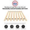 Continental Sleep, 0.68-Inch Heavy Duty Vertical Wooden Bunkie Board/Bed Slats, Enhance Mattress Support, Twin(38"), Beige view 4