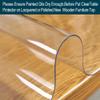 42x71 Inch Table Protector Clear for Dining Room Coffee Work Computer Laptop Table Cover Mat Protector PVC Plastic Tablecloths Rug Floor Protection Easy Clean Wipeable Non-Slip Liner Protective Vinyl view 3