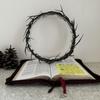Jesus Crown of Thorns Headpiece, 7.5-8" DiameterHandmade Wearable Crown Decor for Christian Easter, Church Events, and Christmas Tree Topper,Religious Gift view 2