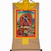 buddha tapestry, Tibetan thangka,thangka painting,buddhist tapestry,Three Dharmapalas of The Gelugpa,Palden Lhamo,Mahakala,Yamantaka, Tibetan Thangka Painting Art,Buddhist Thangka Brocade,Buddha Tapes view 1