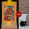 buddha tapestry, Tibetan thangka,thangka painting,buddhist tapestry,Three Dharmapalas of The Gelugpa,Palden Lhamo,Mahakala,Yamantaka, Tibetan Thangka Painting Art,Buddhist Thangka Brocade,Buddha Tapes view 3
