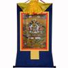 buddha tapestry, Tibetan thangka,thangka painting,buddhist tapestry,Tantric Tibetan Buddhist Thangka Wall Hanging,Green Tara in Mandala,Khadiravani,Jetsun Dolma,Hot Stamping Brocade Buddhist Tapestry view 1