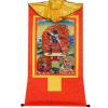 buddha tapestry, Tibetan thangka,thangka painting,buddhist tapestry,Three Dharmapalas of The Gelugpa,Palden Lhamo,Mahakala,Yamantaka, Tibetan Thangka Painting Art,Buddhist Thangka Brocade,Buddha Tapes view 1