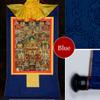 buddha tapestry, Tibetan thangka,thangka painting,buddhist tapestry,Guru-Saint Padmasambhava and 23 Jambhalas,Gods of Wealth, Tibetan Thangka Painting Art,Buddhist Thangka Brocade,Buddha Tapestry with view 3