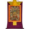 buddha tapestry, Tibetan thangka,thangka painting,buddhist tapestry,Guru-Saint Padmasambhava and 23 Jambhalas,Gods of Wealth, Tibetan Thangka Painting Art,Buddhist Thangka Brocade,Buddha Tapestry with view 1