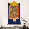 buddha tapestry, Tibetan thangka,thangka painting,buddhist tapestry,Guru-Saint Padmasambhava and 23 Jambhalas,Gods of Wealth, Tibetan Thangka Painting Art,Buddhist Thangka Brocade,Buddha Tapestry with view 4