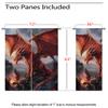 18TH CROZY Red Dragon Blackout Curtains for Girls Boy Home Decor, Fantasy Medieval Magical Animal Grommet Thermal Insulated Drapes Darkening Window Curtain for Bedroom Living Room, 72 x 63 Inch view 3