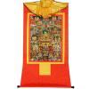 buddha tapestry, Tibetan thangka,thangka painting,buddhist tapestry,Guru-Saint Padmasambhava and 23 Jambhalas,Gods of Wealth, Tibetan Thangka Painting Art,Buddhist Thangka Brocade,Buddha Tapestry with view 1