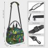 YQxwJL Tropical Plants And Parrots Print Lunch Bags For Women,Leakproof Insulated Lunch Box, Adjustable Shoulder Strap For Work Picnic view 4