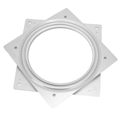 Turntable Bearing Plate Base, 360 Degree Rotating, 6.1x6.1x0.4 Inch, Double Bearing Structure for Furniture, Bar Stools, Office Chairs