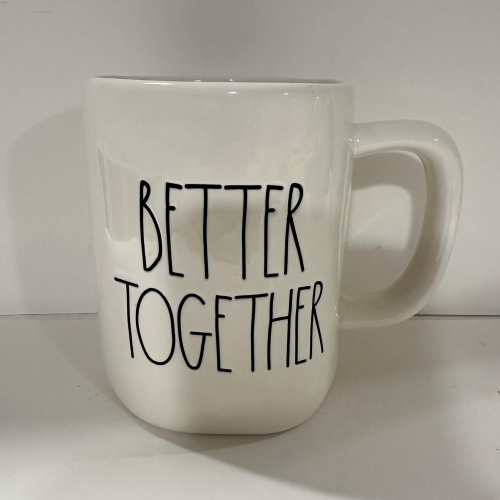 HomeLoft Basics Rae -VALENTINE'S DAY *Love Themed* Coffee Mug and Products Series- Dunn By Magenta (BETTER TOGETHER Mug *Double-Sided*), Medium