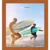 10x12 Frame Brown Honey Pecan Solid Wood Picture Frame with UV Acrylic Plexiglass, Foam Board Backing & Hanging Hardware Included | 0.75 Inch Frame Moulding Width | 0.5 Inch Rabbet Depth view 3