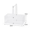 XLWLLNJ Acrylic Flower Box Flowers Arrangements Home Decor Desktop Clear Flower Girl Basket for Organizing Party Festival Photo Prop Anniversary view 4