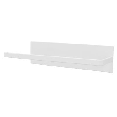Paper Towel Holder Self Adhesive Carbon Steel Paper Towel Bar Elegant Bathroom (White)