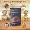 Angadona Sourdough Starter Kit, Sourdough Bread Baking Supplies, 40oz Sourdough Starter Jar, 9" Round & 10" Oval Silicone Bread Proofing Baskets Set, Bread baking tools,Silicone bread Sling view 2