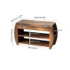 Hhaoran-9863 Shoes Bench Shoe Bench, Entryway Bench with Storage, Bamboo Shoe Bench, for Entryway, Living Room, Bedroom Ideal for Shoe Storage (Size : 01) view 2