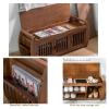 Hhaoran-9863 Shoes Bench Shoe Bench, Entryway Bench with Storage, Bamboo Shoe Bench, for Entryway, Living Room, Bedroom Ideal for Shoe Storage (Size : 01) view 3