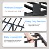 ROIL 4 inch Twin Bed Frames with Round Corner Legs Mattress Retainers 3500LBS Heavy Duty Steel Slats No Box Spring Needed Platform Noise-Free Easy Assembly view 4