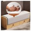 Hhaoran-9863 Shoes Bench Shoe Bench, Hallway Storage Bench with Two Drawers and Padded Seat Cushion for Entryway, Living Room, Bedroom Ideal for Shoe Storage (Size : 70 * 30 * 45cm) view 4