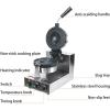 Commercial Electric Burger Waffle Machine 1300W Non Stick Press Burger Stainless Steel Machine for Home Party Bread Donut Heating Machine,for Bakeries, Restaurants view 2