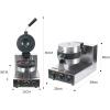 Commercial Electric Burger Waffle Machine 1300W Non Stick Press Burger Stainless Steel Machine for Home Party Bread Donut Heating Machine,for Bakeries, Restaurants view 3