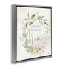 Mother's Day Rose Wreath Floral Love, 24 x 24 Inch Canvas in Floater Frame view 2