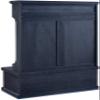Crosley Seaside Hall Tree Entryway Bench Coat Rack Shoe Cabinet and Kitchen Pantry Cabinet Distressed Navy view 4