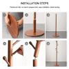 GTEFSWS Coat Racks Elegant Coat Racks Coat Rack with Solid Base Hallway Entryway Coat Stand Free Standing Coat Rack Tree for Home Office Clothes view 2