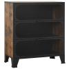 xinxinxiang Storage Cabinets 2 pcs Rustic Brown 28.3"x14.2"x32.3" Metal and MDF Storage Entryway Cabinet Sideboard Hallway Furniture Sideboard Cabinet 3095971 view 4