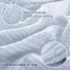 PHF 100% Cotton Muslin Blanket Queen Size 90"x90", 4-Layer Lightweight Gauze Throw, Breathable Cloud-Soft Minimalist Blanket for Bed, Couch, Camping & Baby, Ancient Water, Ideal Gift view 3