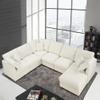 117" Modular Sectional Sofa,U Shaped Chenille Sofa Set with Movable Ottoman,Modern 7-Seat Cloud Sectional Couches for Living Room Home Office (New Beige, 117" U-7 Seater) view 1