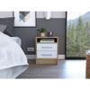 BEROXII Philadelphia Nightstand with Two Drawers and Concealed Shelf for Stylish and Functional Storage view 1
