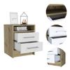 BEROXII Philadelphia Nightstand with Two Drawers and Concealed Shelf for Stylish and Functional Storage view 4