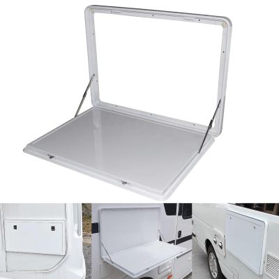 TRUNXUCL Foldable RV Tables with Lock, Wall Mount Folding Table Flip Fold Down Desk, Floating Wall Table Hanging Dining Table Computer Workstation Trestle (Color : Lock, Size : 80x45cm/32x18in)