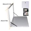TRUNXUCL Foldable RV Tables with Lock, Wall Mount Folding Table Flip Fold Down Desk, Floating Wall Table Hanging Dining Table Computer Workstation Trestle (Color : Lock, Size : 80x45cm/32x18in) view 3
