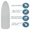 BMPAALN Ironing Board Cover, Ironing Board Cover and Pad Standard Size, Iron Board Covers Adjustable Ironing Board Cover, Heat Reflective Iron Board Replacement Cover,(Black,122x38cm(48x15in)) view 3