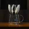 HARIO V60 VDSU-02-B&W Dripper, Suiren 02, Black & White, For 1-4 Cups, Coffee, Hand Drip 2024 Limited Edition, Spiral Rib view 4