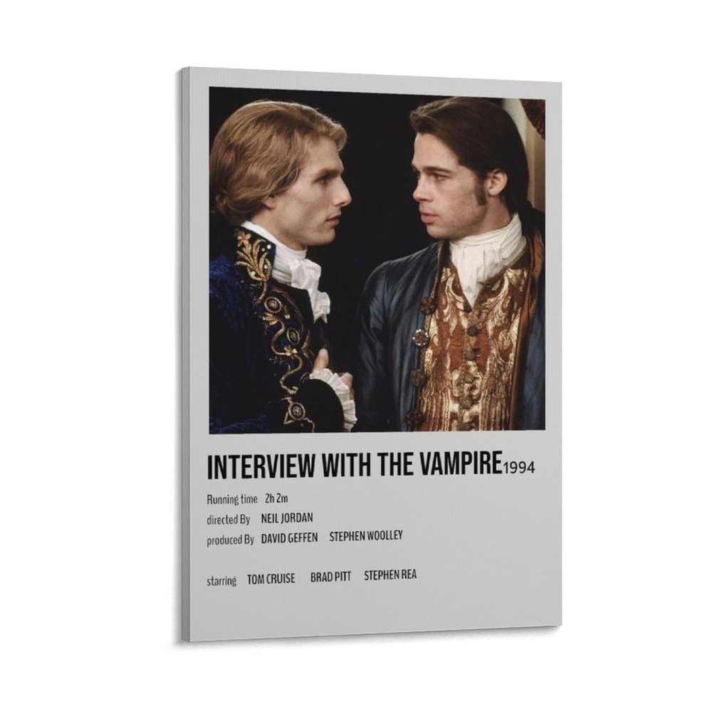 ENNGTPO Movie Interview with The Vampire Poster 1 Canvas Painting Wall Art Poster for Bedroom Living Room Decor 16x24inch(40x60cm)