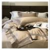 ADovz High-End Luxury Cotton Four-Piece Set Pure Cotton All Cotton Lace Hollow Quilt Cover Bed Sheet Bedding,Bed Sheets, Queen, FH-762 view 4