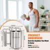 DITOSH 8kg 17.6lb Heavy Coffee Mug Challenge 304 Stainless Steel Dumbbell Cups Silver Overweight Sports Water Cup for Fitness Training Arm Strength Prank Gift Home Gym Workout Equipment 300ml 10.2oz view 2