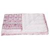 MAVISS HOMES Indian Block Print Quilt Kantha Quilts Queen Size Kantha Throw Quilt Blanket Kantha Bedspreas Pure Cotton Quilt King Size Quilt Indian Quilt (Pink, Queen 90 X 108 Inch) view 4