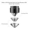 Pour Over Coffee Dripper, Stainless Steel Pour Over Coffee Filters Portable Reusable Paperless Dripper Paperless Pour Over Coffee Maker for Traveling Camping view 4