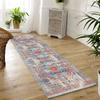 KIZYRQ Runner Rugs for Hallway, 3' x 5' Washable Rug with Rubber Backing, Distressed Vintage Entryway Mat Area Carpet for Kitchen Bedroom, Easy to Care Low Pile Carpet, Thick 6mm view 1