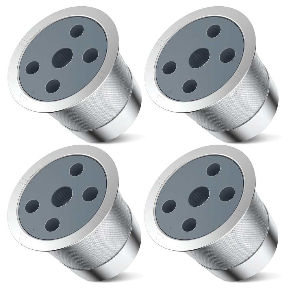 Reusable K Cups for ke K Supreme | Refillable K cups with Adapter for ke K Supreme (Plus) Coffee Maker (4 pack)
